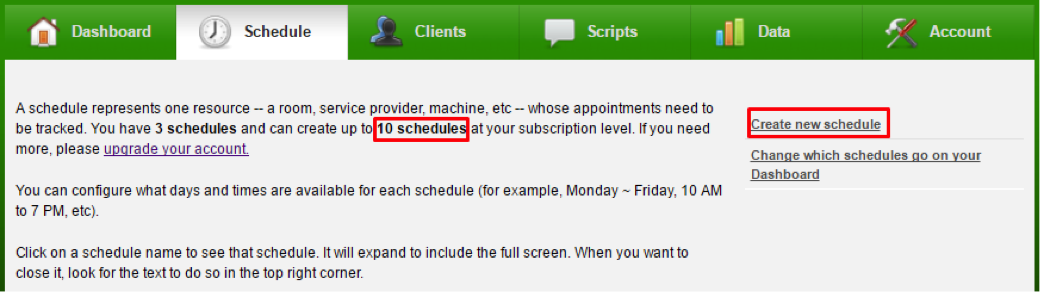Appointment Reminder Schedule 2